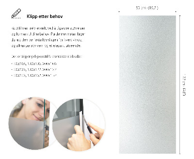 Película fosca para vidro translúcida