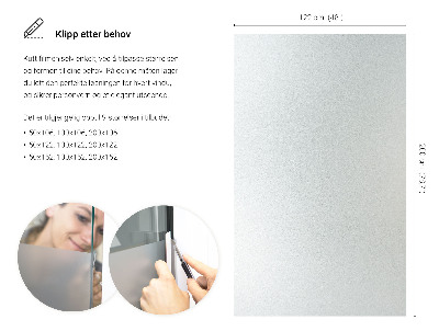 Película fosca para vidro translúcida