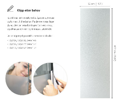 Película fosca para vidro translúcida