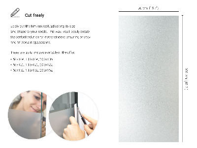 Película fosca para vidro translúcida