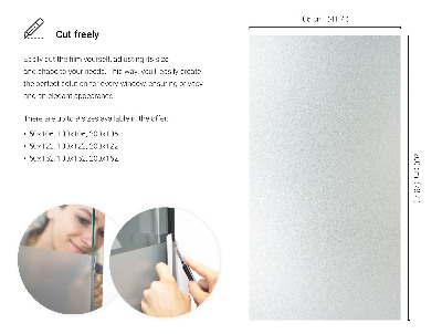 Película fosca para vidro translúcida