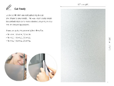 Película fosca para vidro translúcida