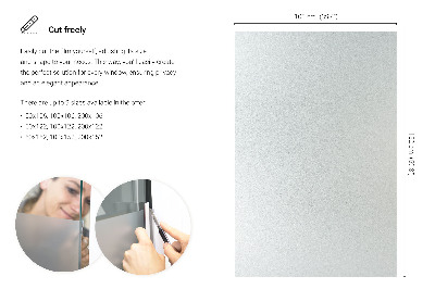 Película fosca para vidro translúcida