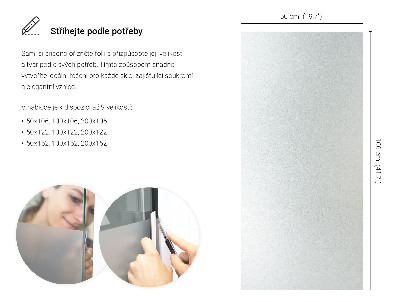 Película fosca para vidro translúcida