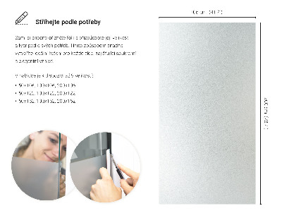 Película fosca para vidro translúcida