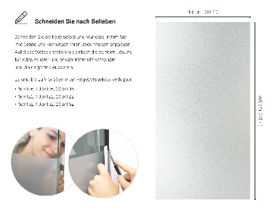 Película fosca para vidro translúcida