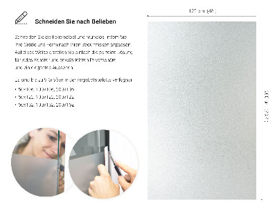 Película fosca para vidro translúcida