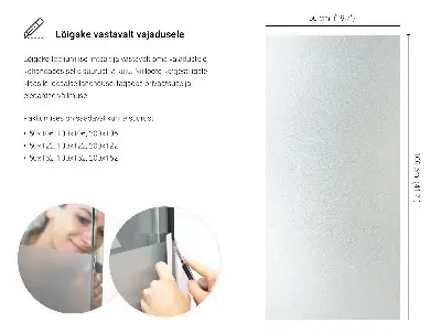 Mat folija za staklo prozirna