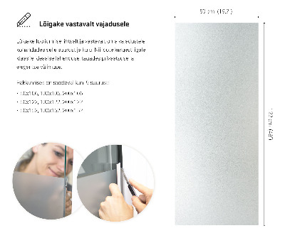 Película fosca para vidro translúcida