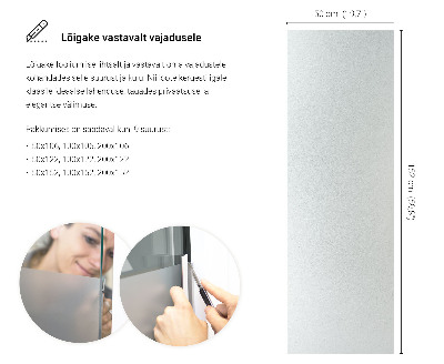 Película fosca para vidro translúcida