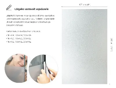 Mat folija za staklo prozirna