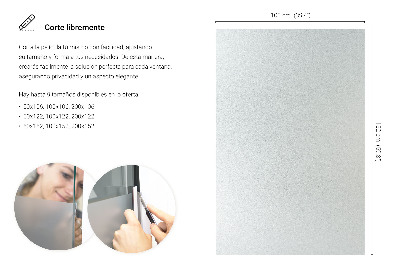 Película fosca para vidro translúcida