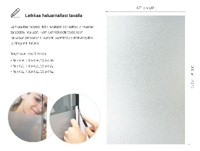 Película fosca para vidro translúcida