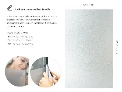 Mat folija za staklo prozirna