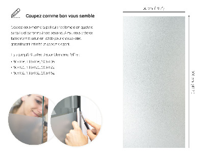 Película fosca para vidro translúcida