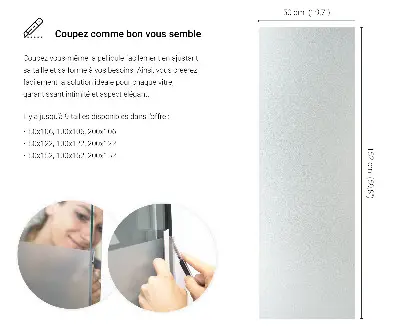 Mat folija za staklo prozirna