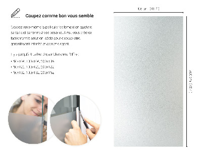 Película fosca para vidro translúcida