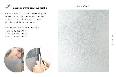 Película fosca para vidro translúcida