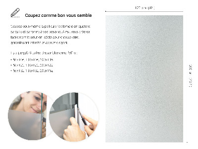 Película fosca para vidro translúcida