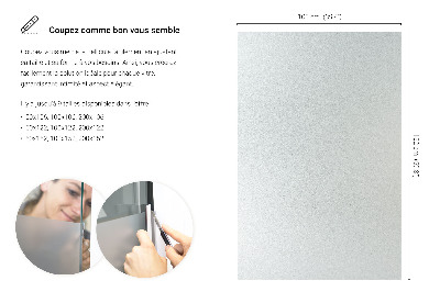 Película fosca para vidro translúcida