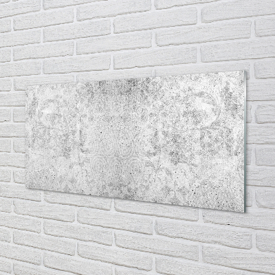 Staklena ploča za kuhinju Kameni betonski uzorak