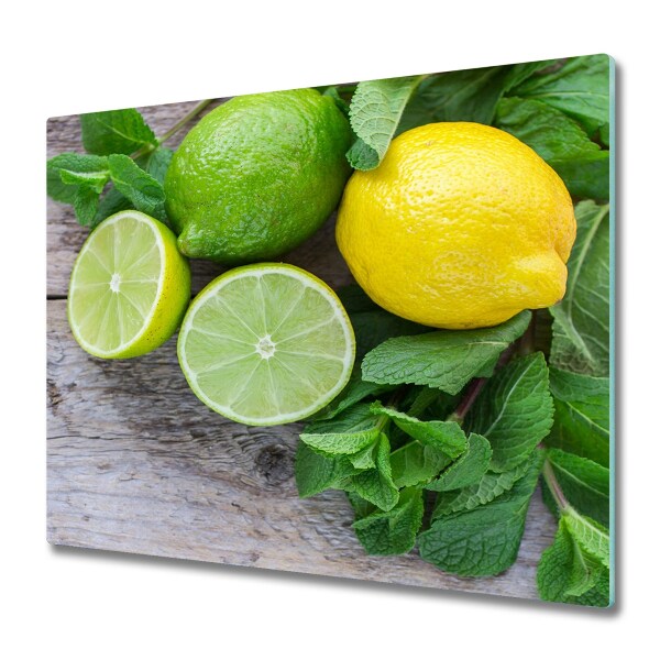 Staklena daska za rezanje Limeta i limun