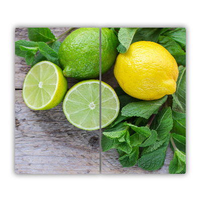 Staklena daska za rezanje Limeta i limun