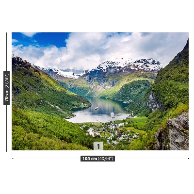 Foto tapeta Fjord Norveška