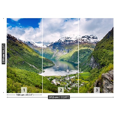 Foto tapeta Fjord Norveška