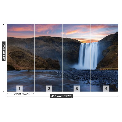 Zidna tapeta Vodopad Skogafoss