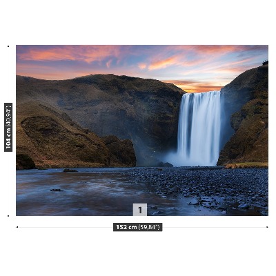 Zidna tapeta Vodopad Skogafoss