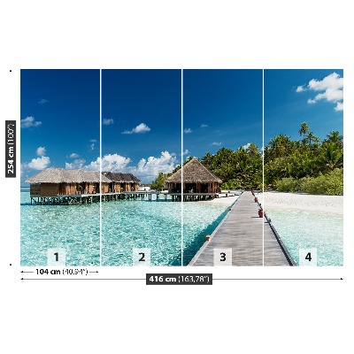 Foto tapeta Plaža Maldivi