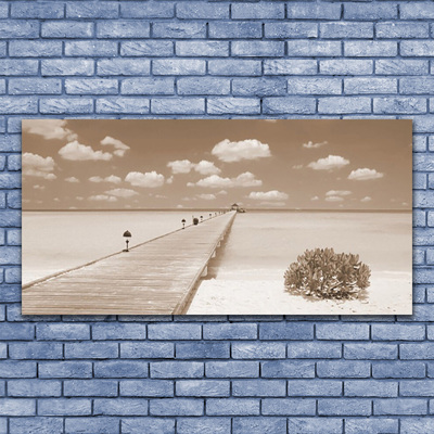 Fotografija na akrilnom staklu Pejzaž morskog mosta