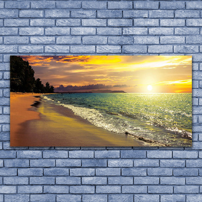Pleksiglas slika Sunčeva plaža Morski krajolik