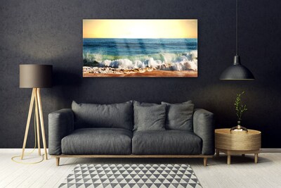 Slika na akrilnom staklu Pejzaž oceanske plaže