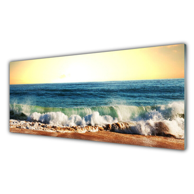 Slika na akrilnom staklu Pejzaž oceanske plaže