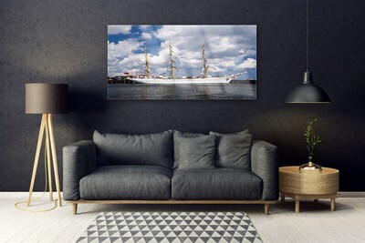 Fotografija na akrilnom staklu Vodeni pejzaž čamca