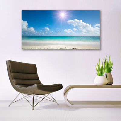 Fotografija na akrilnom staklu Sea Beach Sun Pejzaž