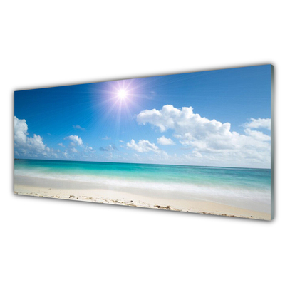 Fotografija na akrilnom staklu Sea Beach Sun Pejzaž