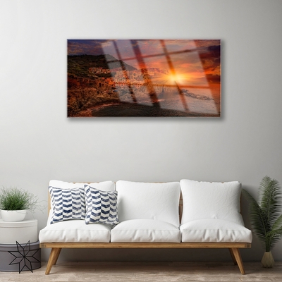 Fotografija na akrilnom staklu Pejzaž grada mora