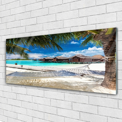 Fotografija na akrilnom staklu Pejzaž oceanske plaže