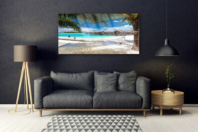 Fotografija na akrilnom staklu Pejzaž oceanske plaže