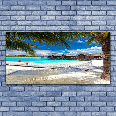 Fotografija na akrilnom staklu Pejzaž oceanske plaže