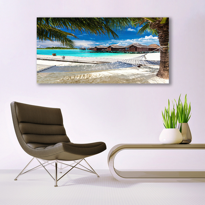 Fotografija na akrilnom staklu Pejzaž oceanske plaže