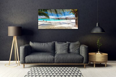 Fotografija na akrilnom staklu Pejzaž oceanske plaže