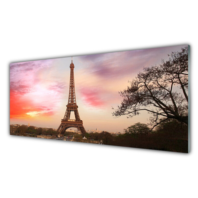 Fotografija na akrilnom staklu Arhitektura Eiffelovog tornja