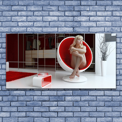 Pleksiglas slika Soba gole žene