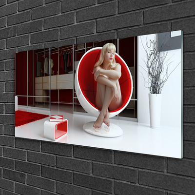 Pleksiglas slika Soba gole žene