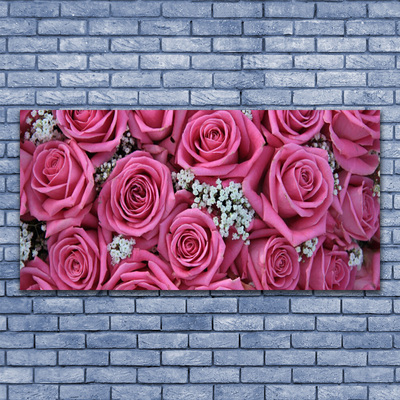 Slika na akrilnom staklu Biljka ruža