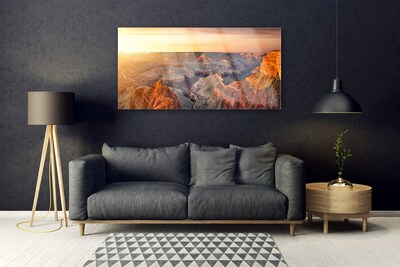 Slika na akrilnom staklu Planinski krajolik